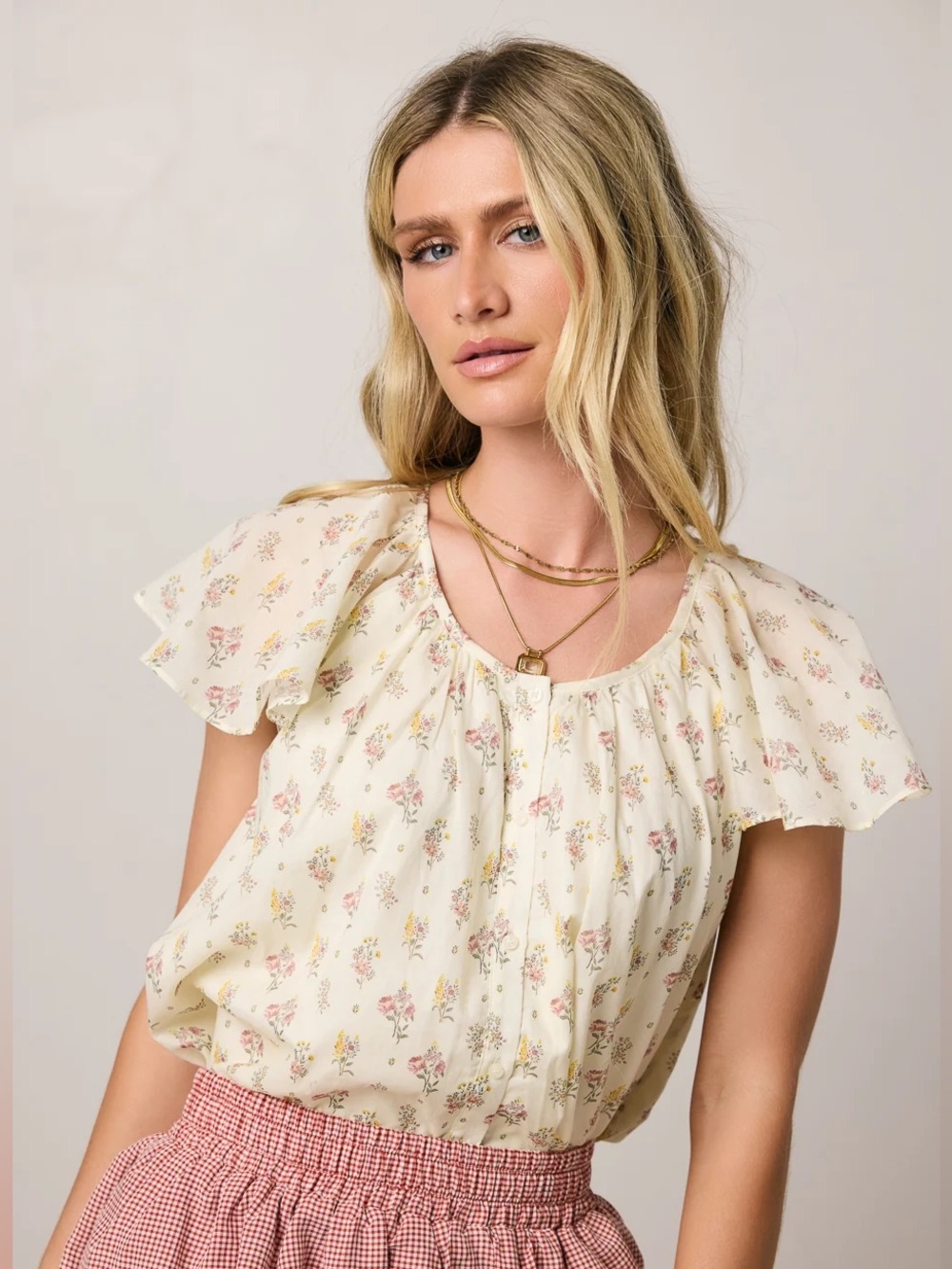 bohme Terry Floral Blouse